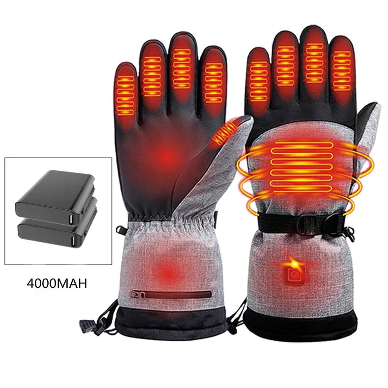 Heated Gloves with Adjustable Temperature - THROTTLE HUB