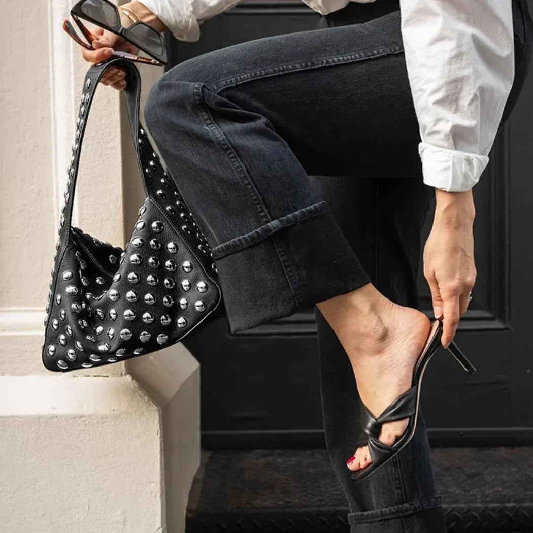 Rivet Motorcycle Shoulder Bag - THROTTLE HUB