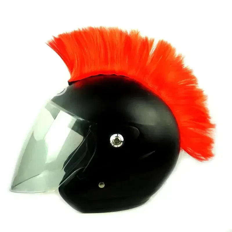 Colorful Mohawk Wig Helmet Accessories for Motorcycles - THROTTLE HUB