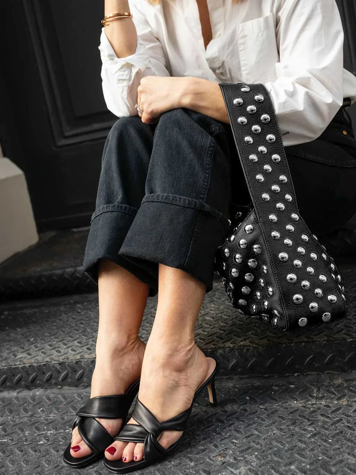 Rivet Motorcycle Shoulder Bag - THROTTLE HUB