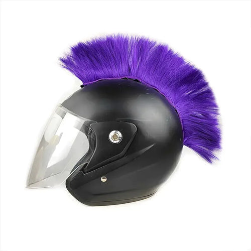 Colorful Mohawk Wig Helmet Accessories for Motorcycles - THROTTLE HUB