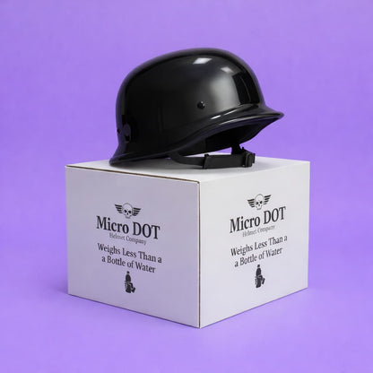 Micro DOT Mayhem German Style Motorcycle Helmet | Low Profile DOT Beanie