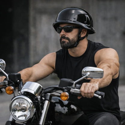 Micro DOT Mayhem German Style Motorcycle Helmet | Low Profile DOT Beanie