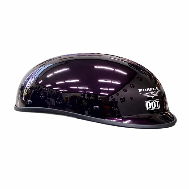 Black hard hat with 'Purple' and 'DOT' labels on a white background