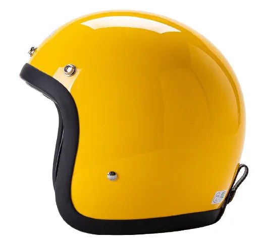 Low Profile Harley Motorcycle Helmet – Classic Retro Cruiser Style DOT Approved - THROTTLE HUB
