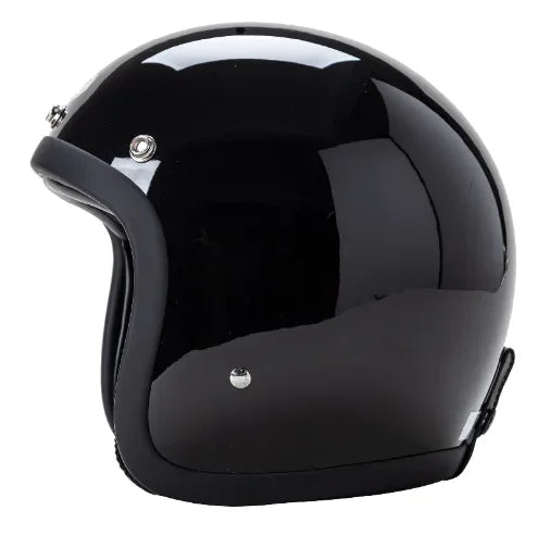 Low Profile Harley Motorcycle Helmet – Classic Retro Cruiser Style DOT Approved - THROTTLE HUB