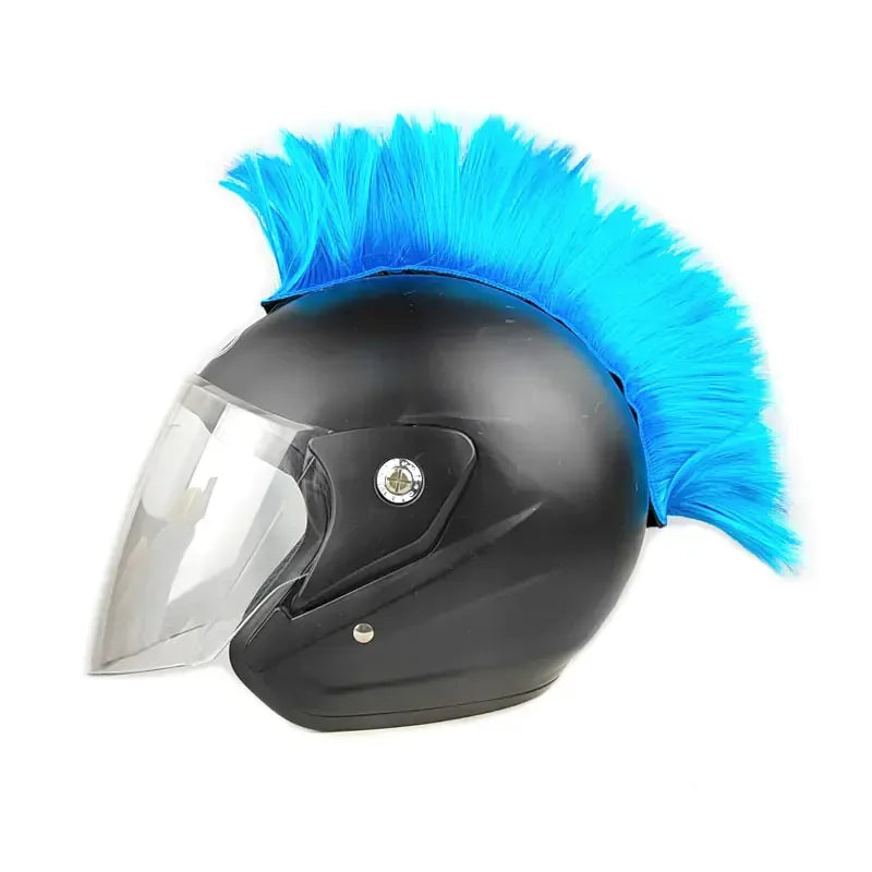 Colorful Mohawk Wig Helmet Accessories for Motorcycles - THROTTLE HUB