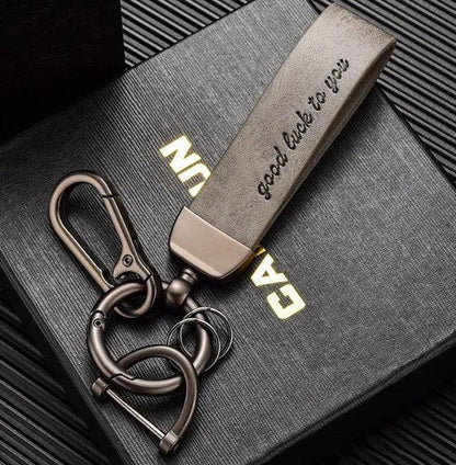 Horse Leather Key Ring - THROTTLE HUB