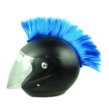 Colorful Mohawk Wig Helmet Accessories for Motorcycles - THROTTLE HUB