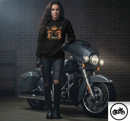 Champion® Custom Motorcycle Name Hoodie | Premium Moisture-Wicking Biker Hoodie | Throttle Hub