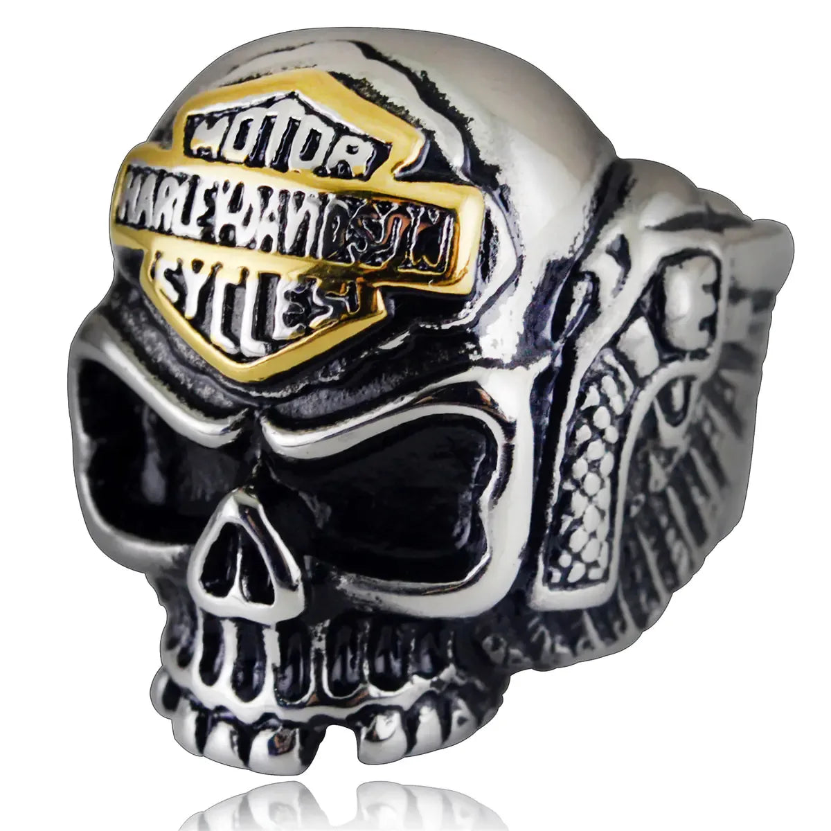 Rebel Spirit Skull Ring in Titanium - THROTTLE HUB