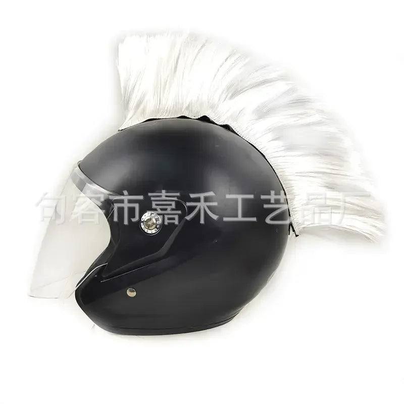 Colorful Mohawk Wig Helmet Accessories for Motorcycles - THROTTLE HUB