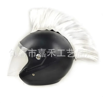 Colorful Mohawk Wig Helmet Accessories for Motorcycles - THROTTLE HUB