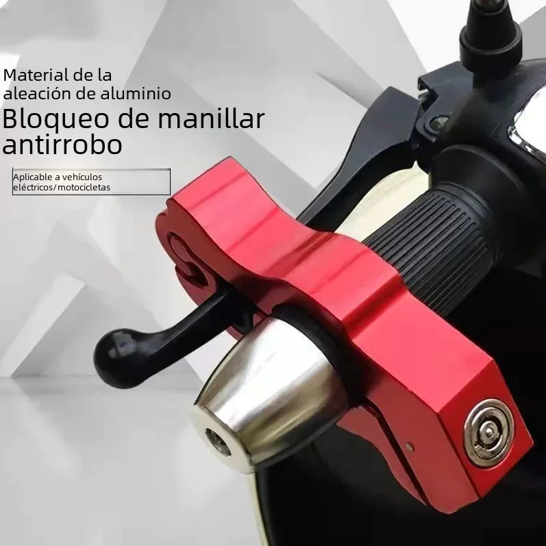 Universal CNC Handle Lock for Motorcycles and E-Bikes - THROTTLE HUB