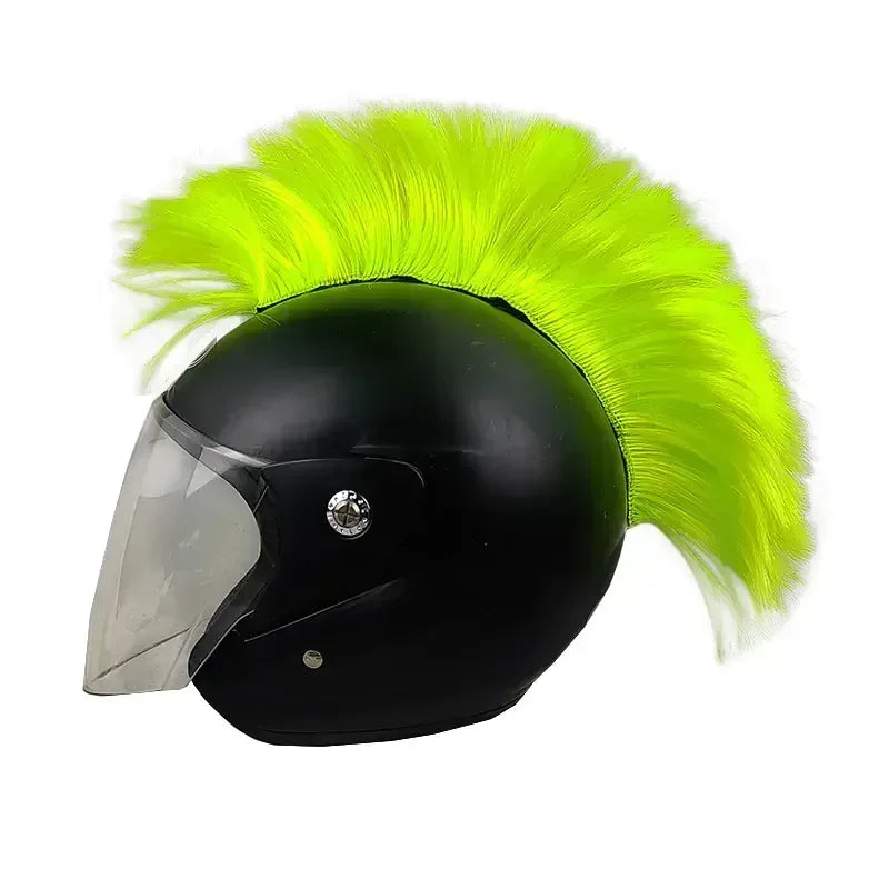 Colorful Mohawk Wig Helmet Accessories for Motorcycles - THROTTLE HUB
