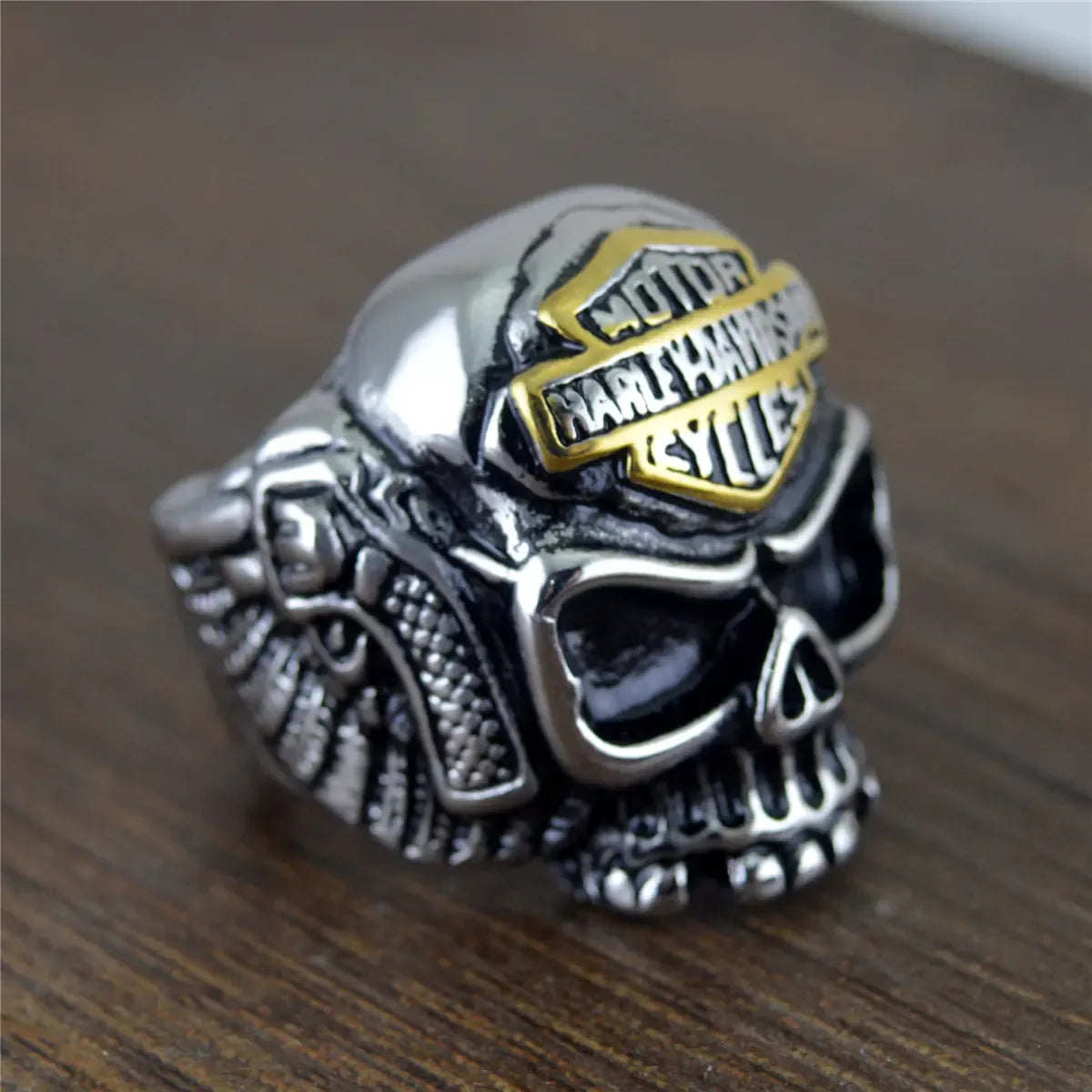 Rebel Spirit Skull Ring in Titanium - THROTTLE HUB