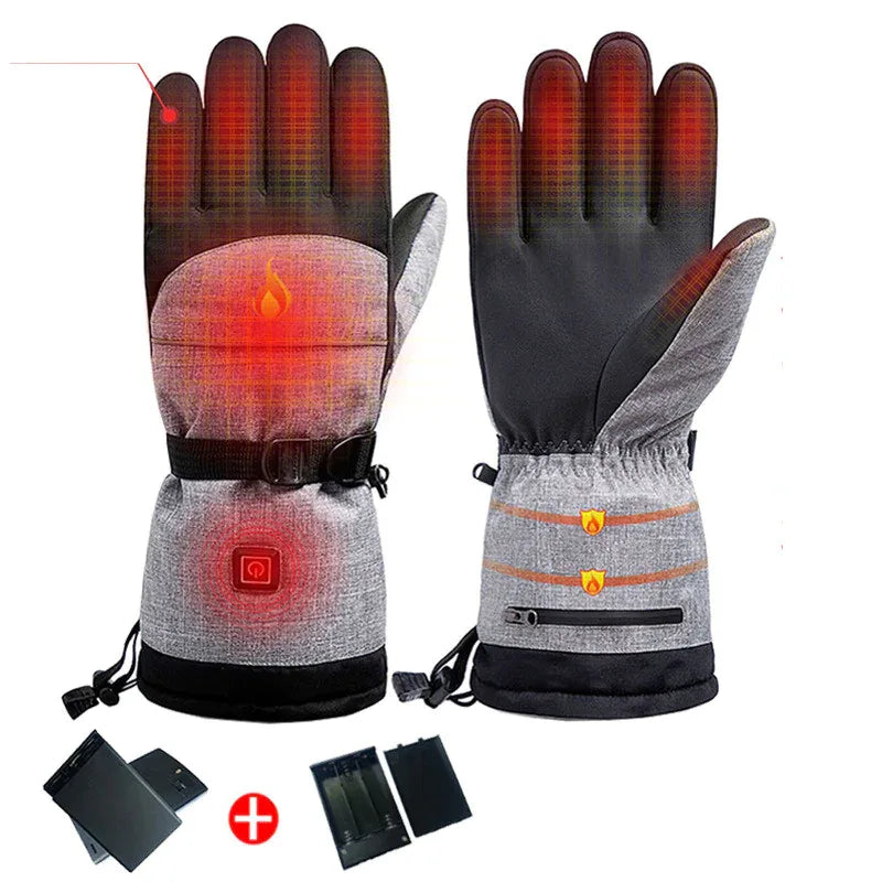 Heated Gloves with Adjustable Temperature - THROTTLE HUB
