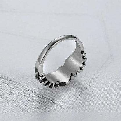 Heart Wing Motorcycle Ring for Women - Angel Wings Design - THROTTLE HUB