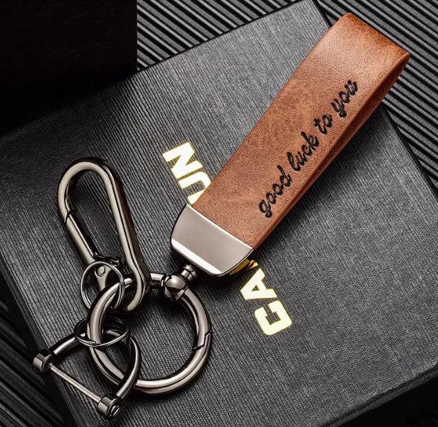 Horse Leather Key Ring - THROTTLE HUB