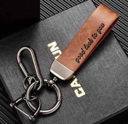Horse Leather Key Ring - THROTTLE HUB
