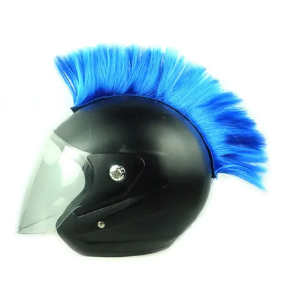 Colorful Mohawk Wig Helmet Accessories for Motorcycles - THROTTLE HUB