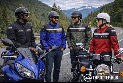 Throttle Hub Cross-Country Motorcycle Riding Jacket – Breathable Armored Touring Gear