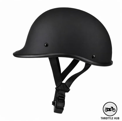 Throttle Hub DOT Approved Motorcycle Half Helmet – Low Profile Street Helmet