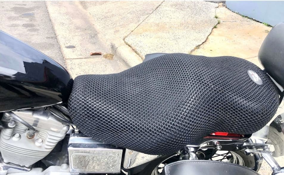 Micro•AIR 3D Mesh Motorcycle Seat Cover – Ride Cooler Comfort Upgrade | MicroDOT Curated by Throttle Hub
