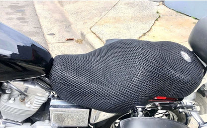 Micro•AIR 3D Mesh Motorcycle Seat Cover – Ride Cooler Comfort Upgrade | MicroDOT Curated by Throttle Hub