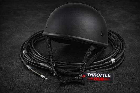 Low Profile Motorcycle Helmet – Classic DOT Half Helmet