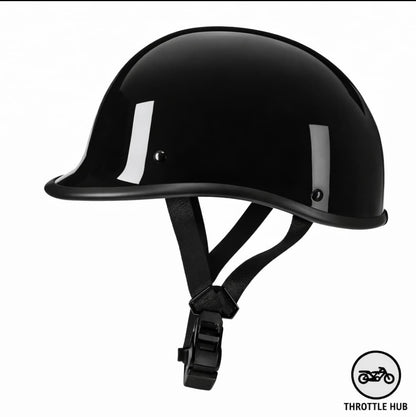 Throttle Hub DOT Approved Motorcycle Half Helmet – Low Profile Street Helmet