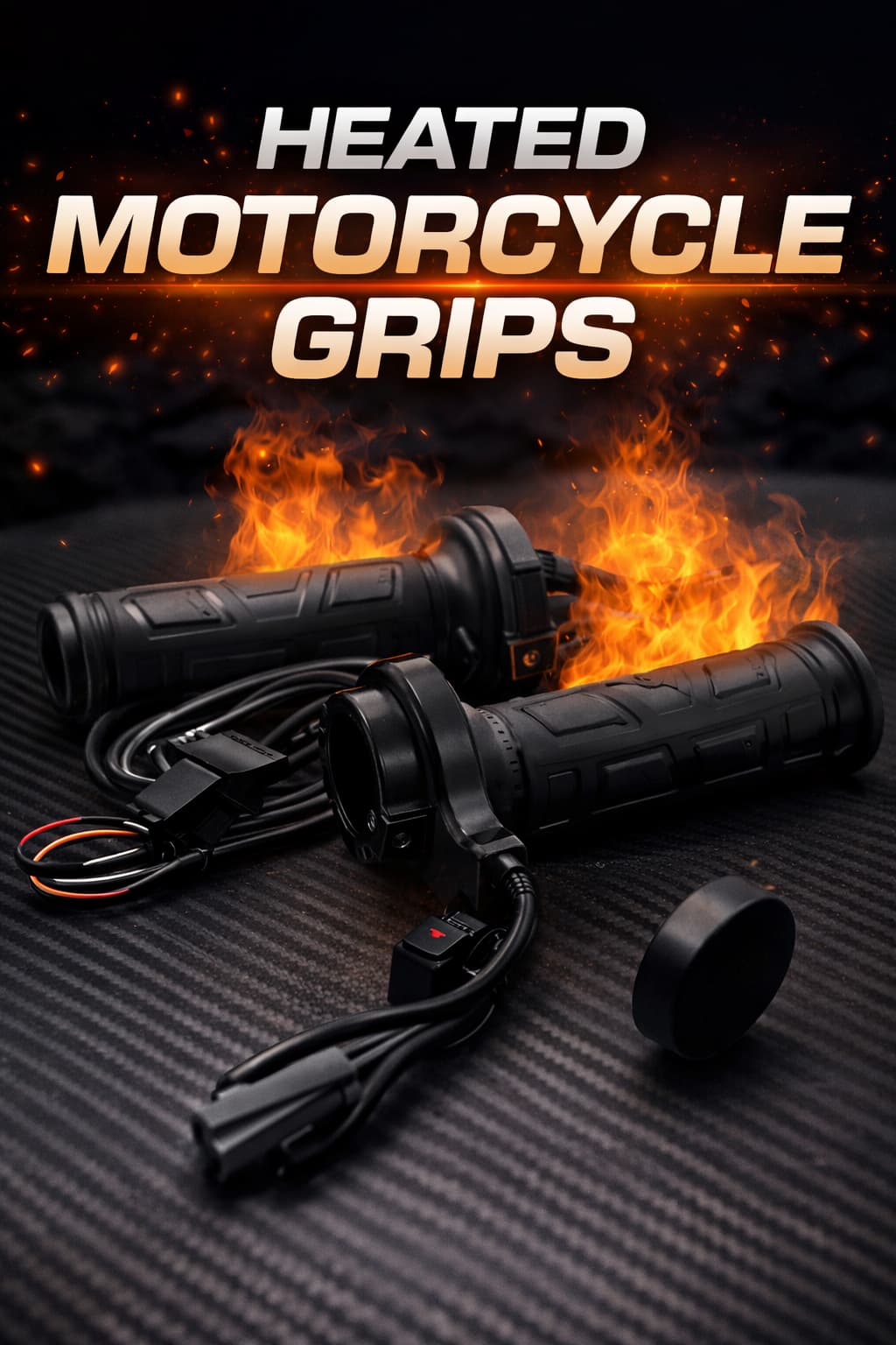 Adjustable Heated Motorcycle Handle Covers