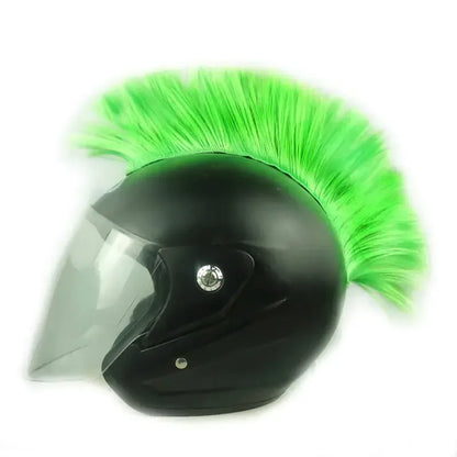Colorful Mohawk Wig Helmet Accessories for Motorcycles - THROTTLE HUB