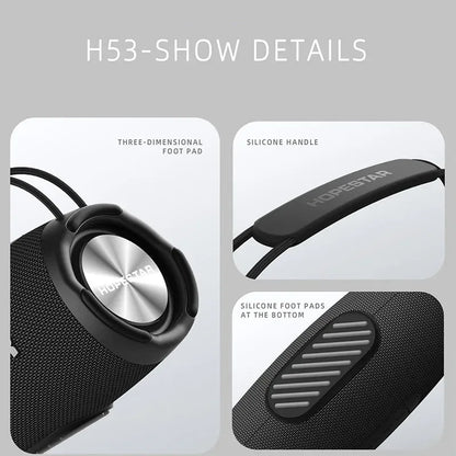 H53 Wireless Bluetooth Speaker Waterproof Portable Outdoor Portable Rugby High-power Double MP3 Player - THROTTLE HUB