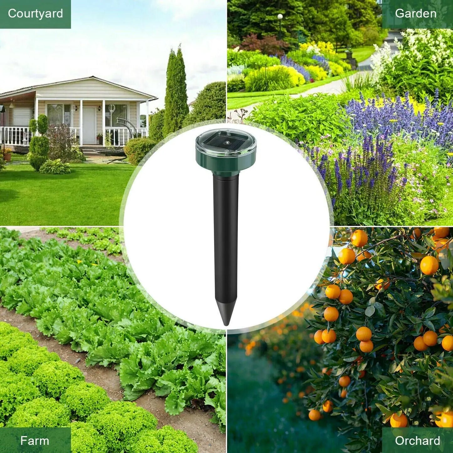CampSafe™ Solar Perimeter Repellers (4-Pack)