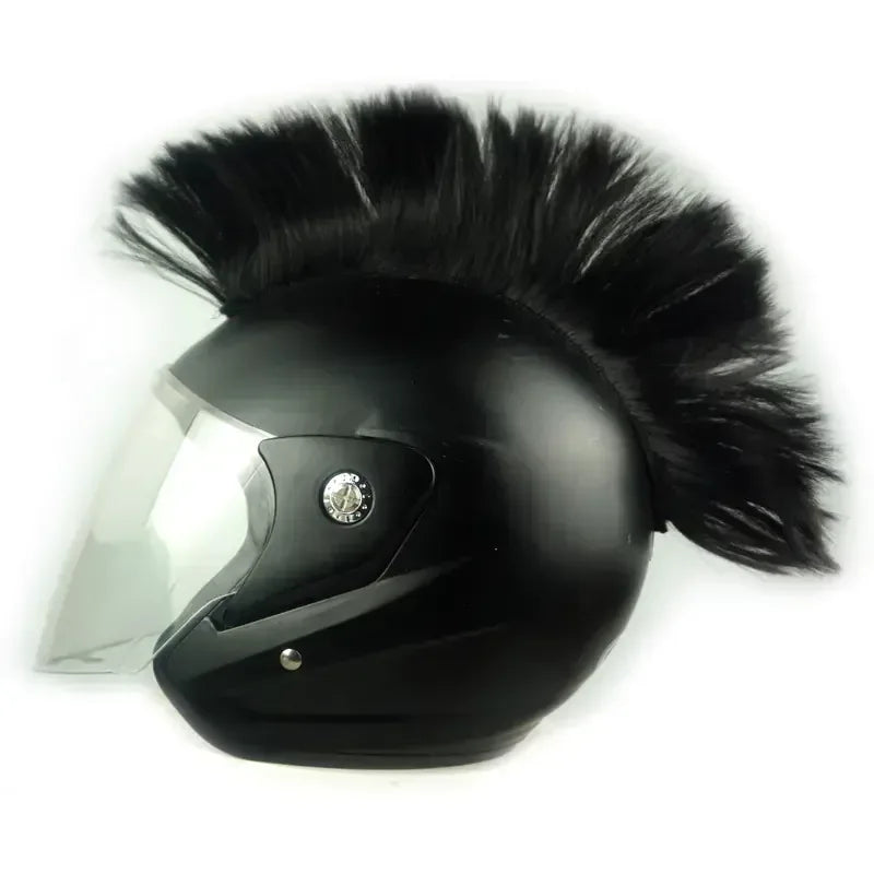 Colorful Mohawk Wig Helmet Accessories for Motorcycles - THROTTLE HUB