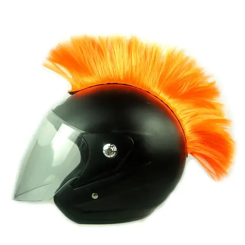 Colorful Mohawk Wig Helmet Accessories for Motorcycles - THROTTLE HUB